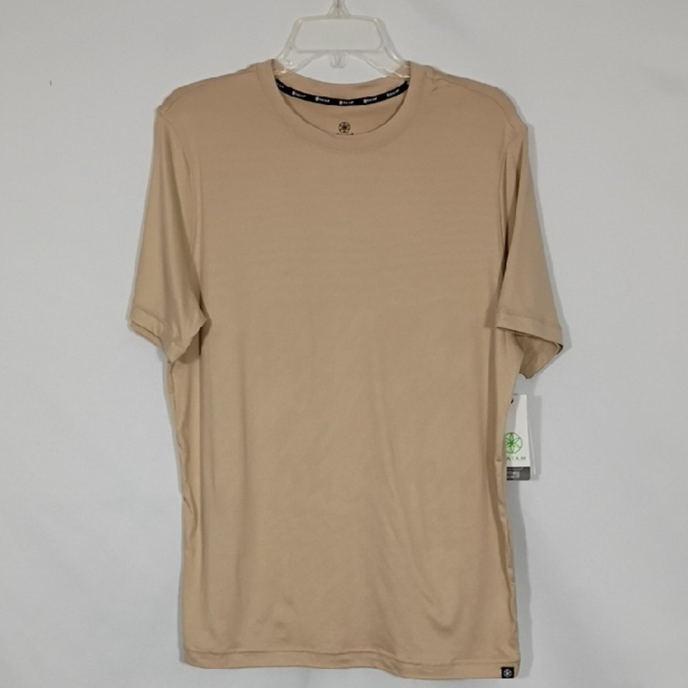 NWT GAIAM Men's Humus Everyday Basic Crew Mens Size Medium Shirt Fitness Slim
